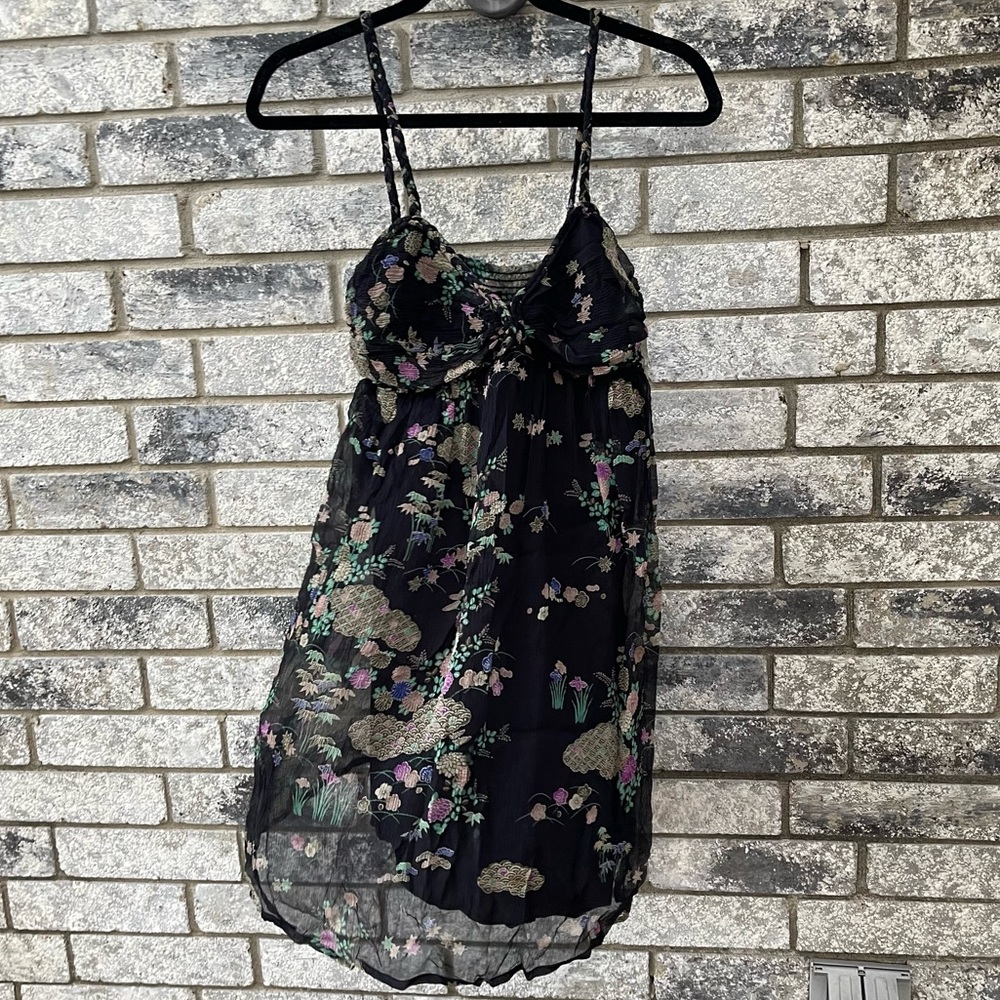 Floral Silk Dress - Lux size M